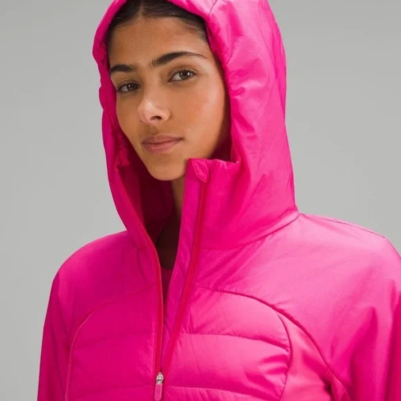Lululemon 🍋 Down For It All Jacket Sonic Pink Sz 4